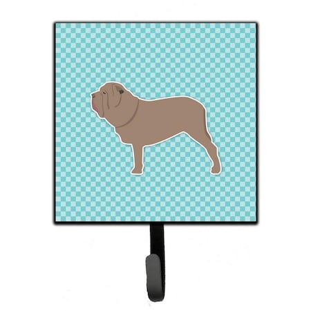 Micasa Neapolitan Mastiff Checkerboard Blue Leash or Key Holder MI224197